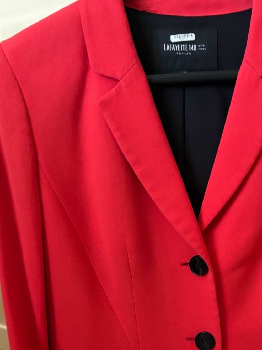 Lafayette 148 New York Red Tailored Blazer